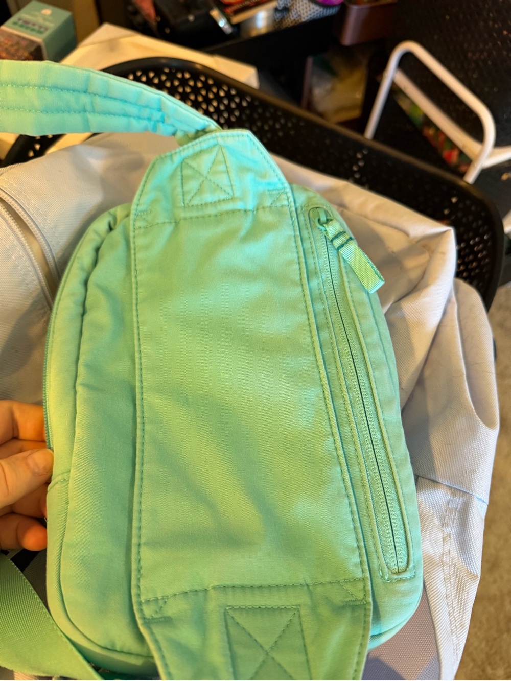 Vera Bradley Aqua Mini Backpack Crossbody - Picture 5 of 8